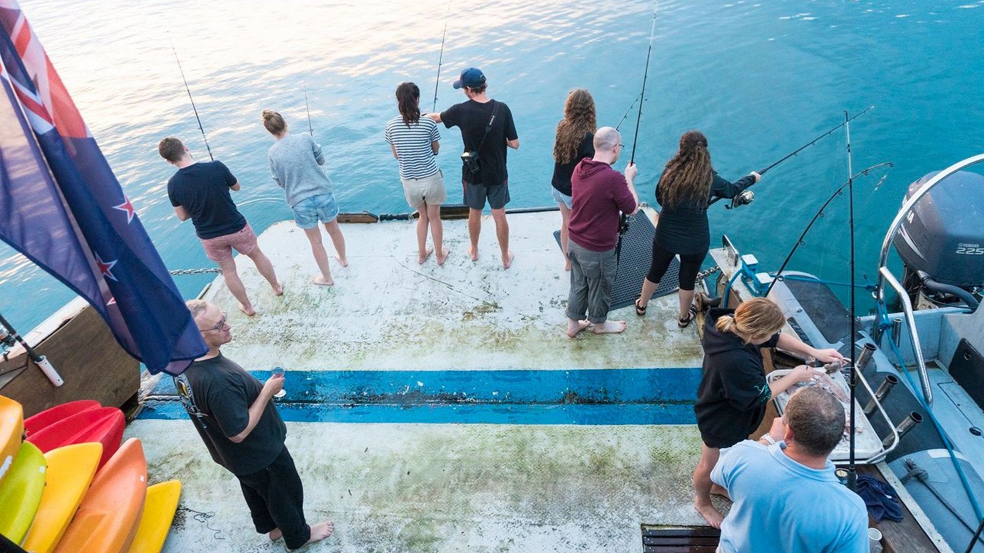 fishing at the rock boat NZ