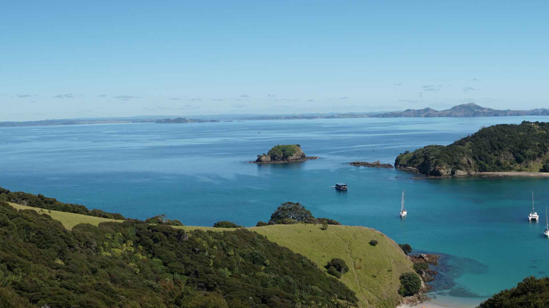 view from the top of waewaetorea island