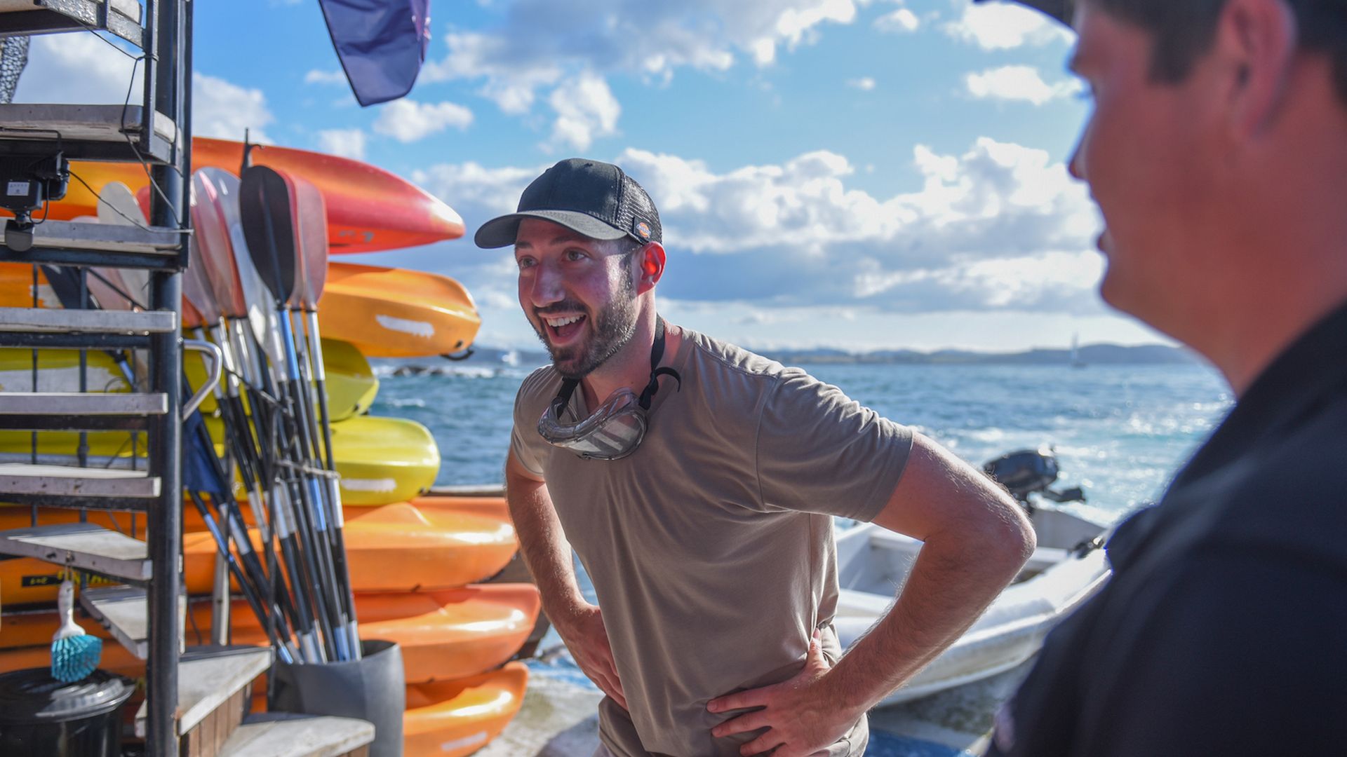 getting ready for some water activities-rock the boat- New Zealand