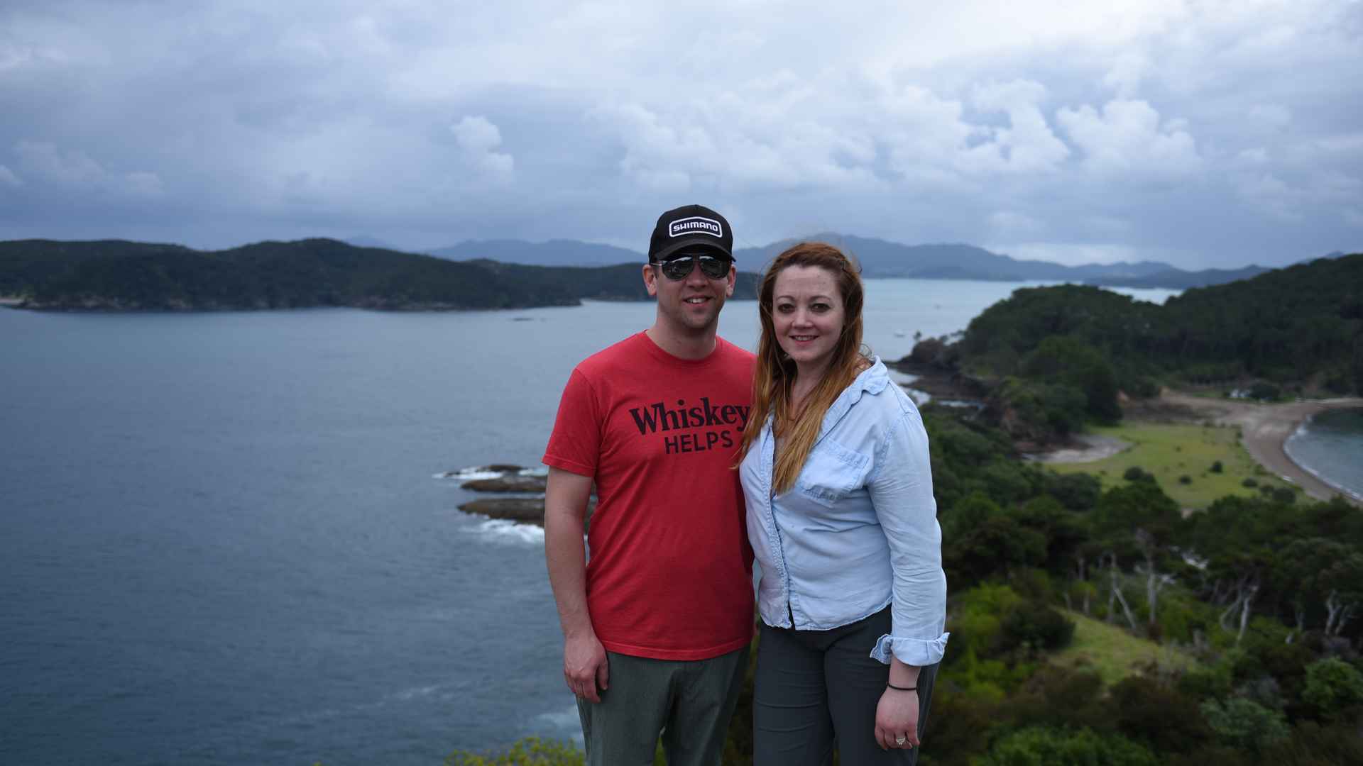 honeymooners at the top of Roberton Island