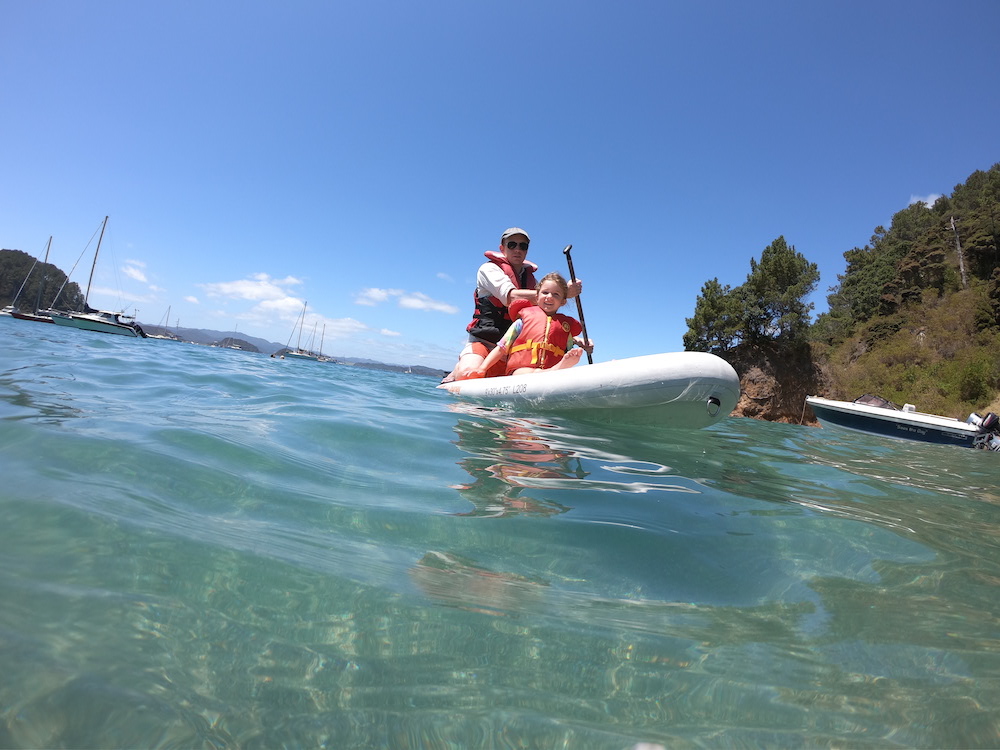 paddle boarding at the bay of islands new zealand