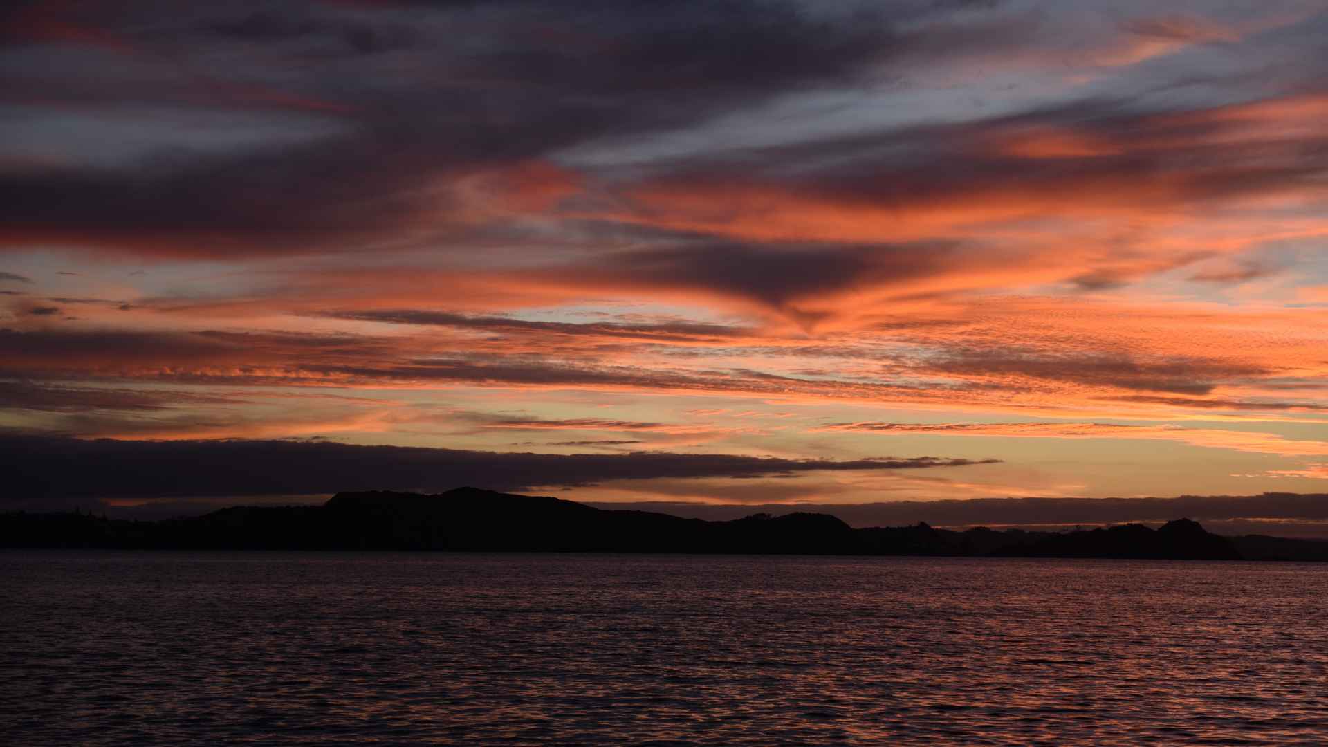 beautiful colours dusk sky the rock