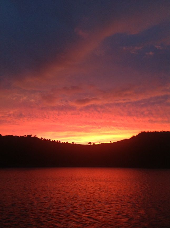 Sunrise in the Bay of Islands - best seen from your onboard cabin