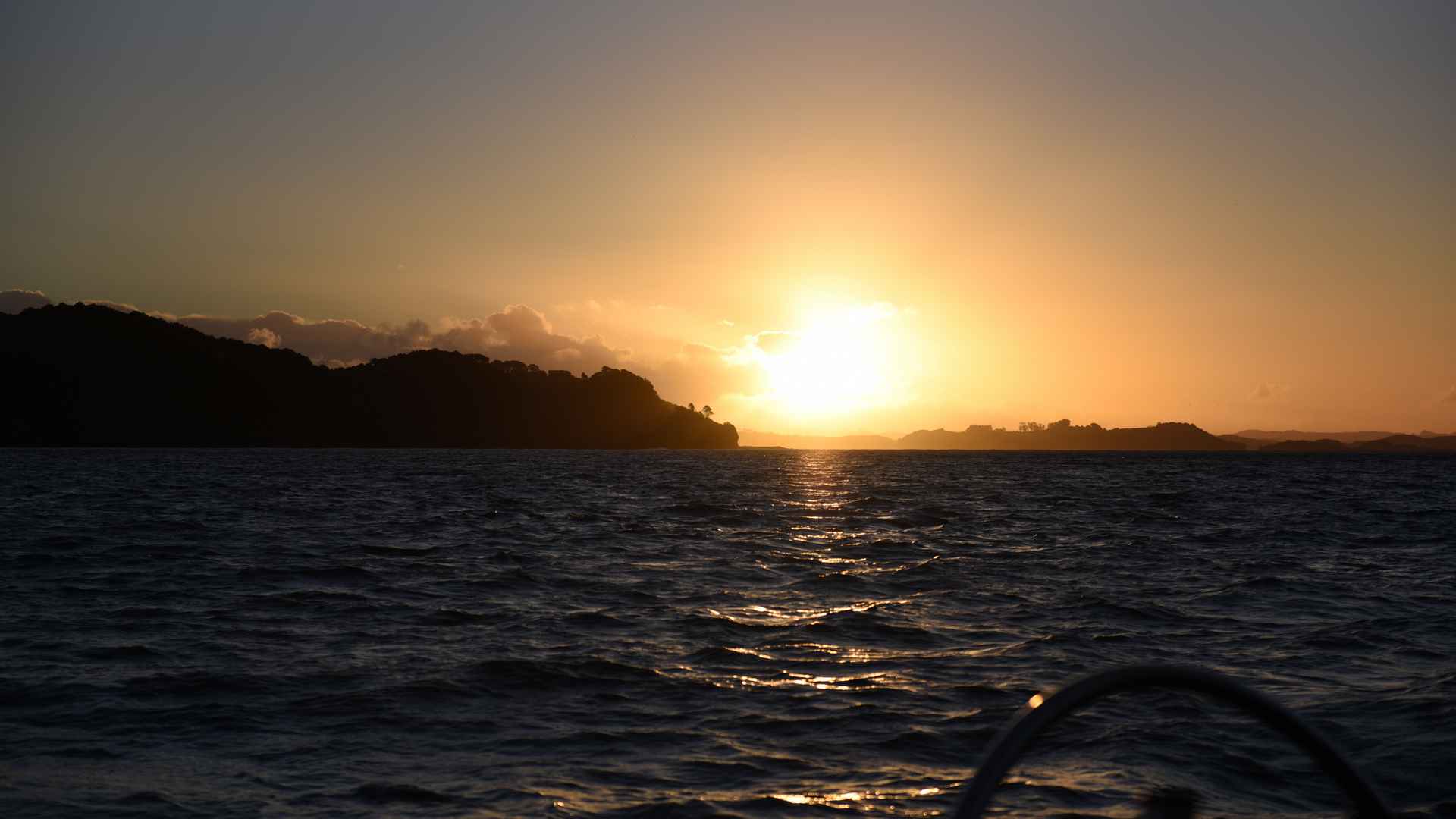 sunset at the rock adventure cruise