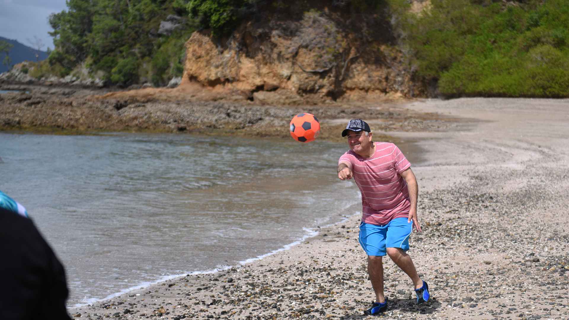 beach foot ball at the bay of islands