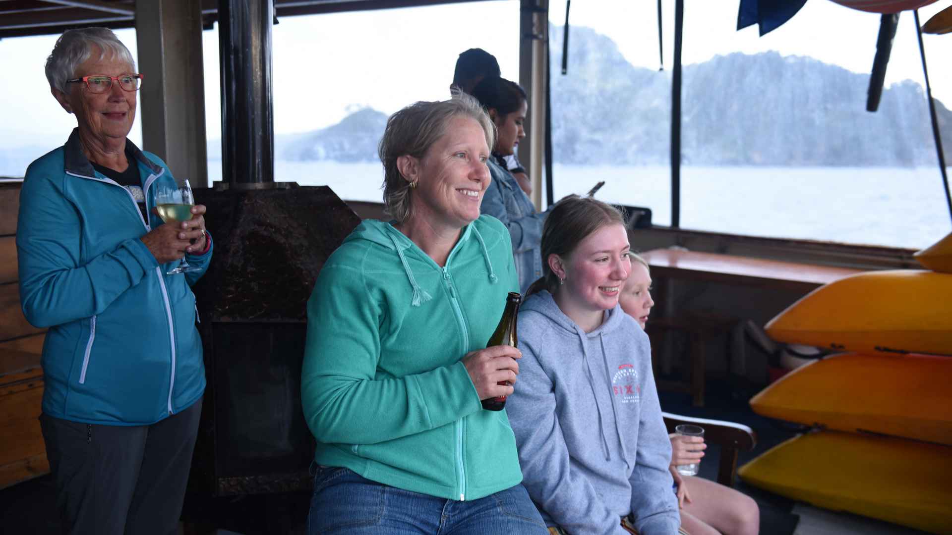 family  cruising at The Rock NZ